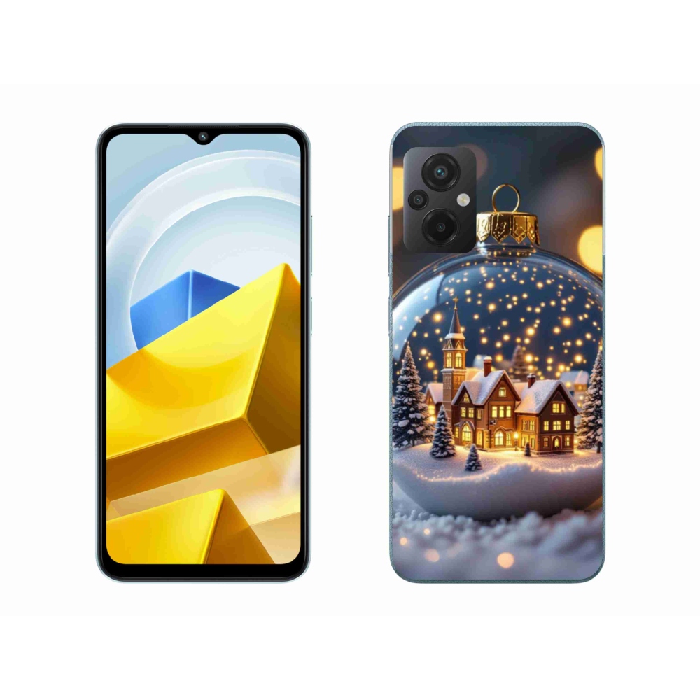 Gélový kryt mmCase na Xiaomi Poco M5 4G - vianočné gule 4