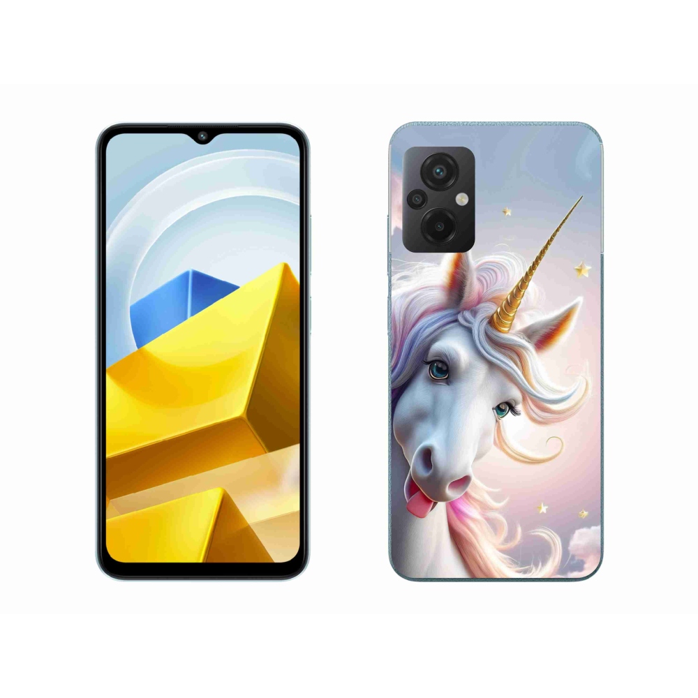 Gélový kryt mmCase na Xiaomi Poco M5 4G - veselý jednorožec
