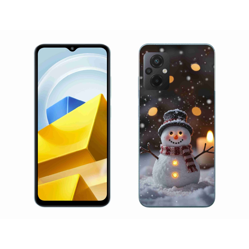 Gélový kryt mmCase na Xiaomi Poco M5 4G - veselý snehuliak