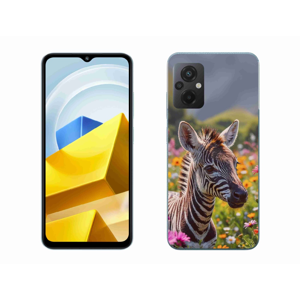 Gélový kryt mmCase na Xiaomi Poco M5 4G - zebra na lúke