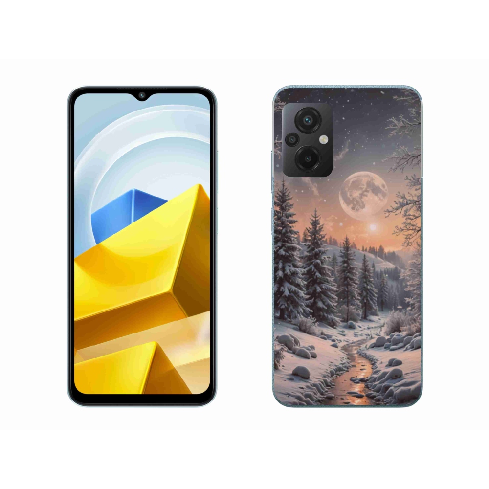 Gélový kryt mmCase na Xiaomi Poco M5 4G - zimná krajina 2