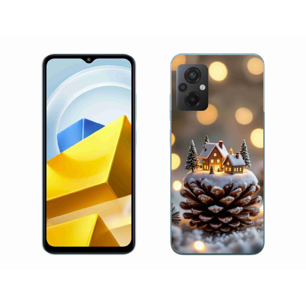 Gélový kryt mmCase na Xiaomi Poco M5 4G - zimná dedinka