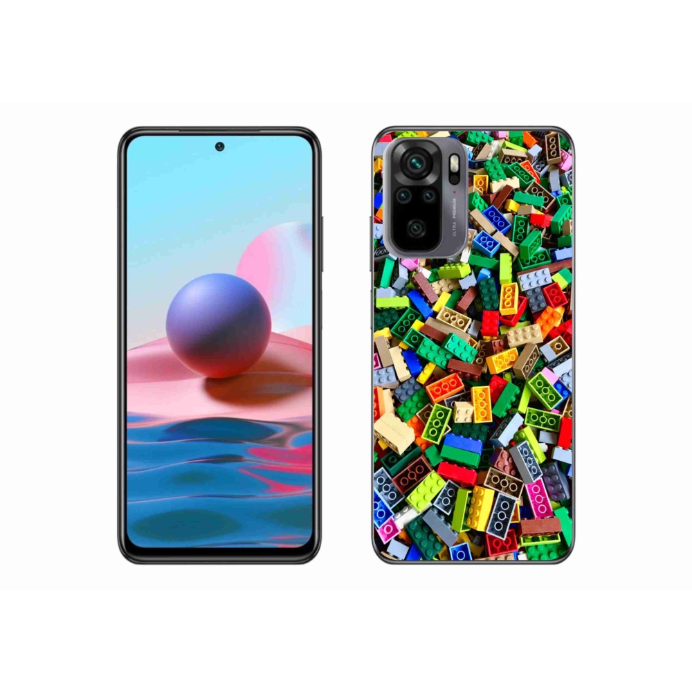 Gélový kryt mmCase na Xiaomi Poco M5s - farebné stavebné kocky