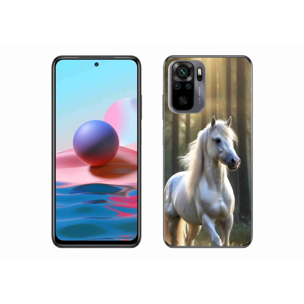 Gélový kryt mmCase na Xiaomi Poco M5s - biely kôň 3