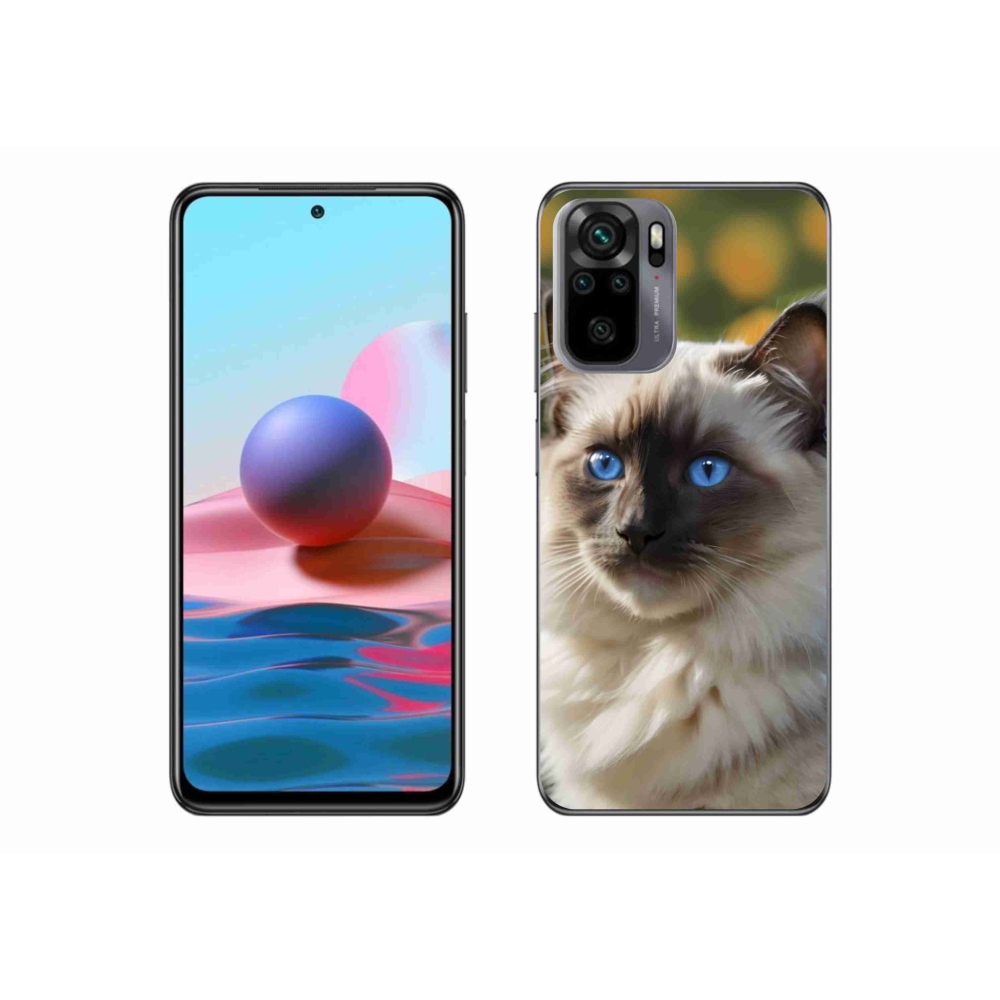 Gélový kryt mmCase na Xiaomi Poco M5s - biely ragdoll