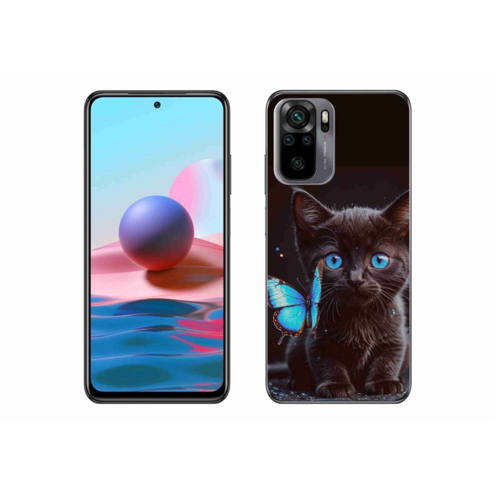 Gélový kryt mmCase na Xiaomi Poco M5s - čierne mačiatko 3