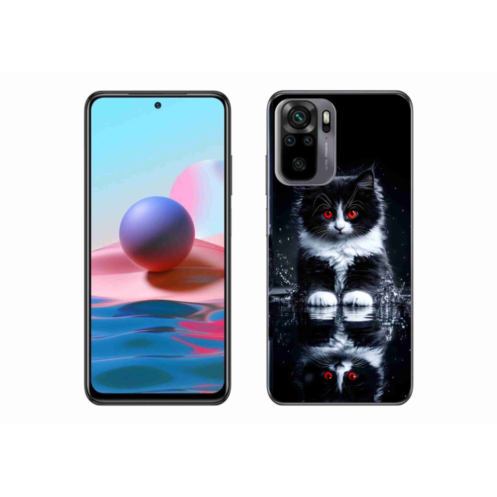 Gélový kryt mmCase na Xiaomi Poco M5s - čiernobiele mačiatko