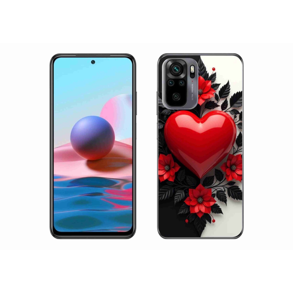 Gélový kryt mmCase na Xiaomi Poco M5s - červené srdce