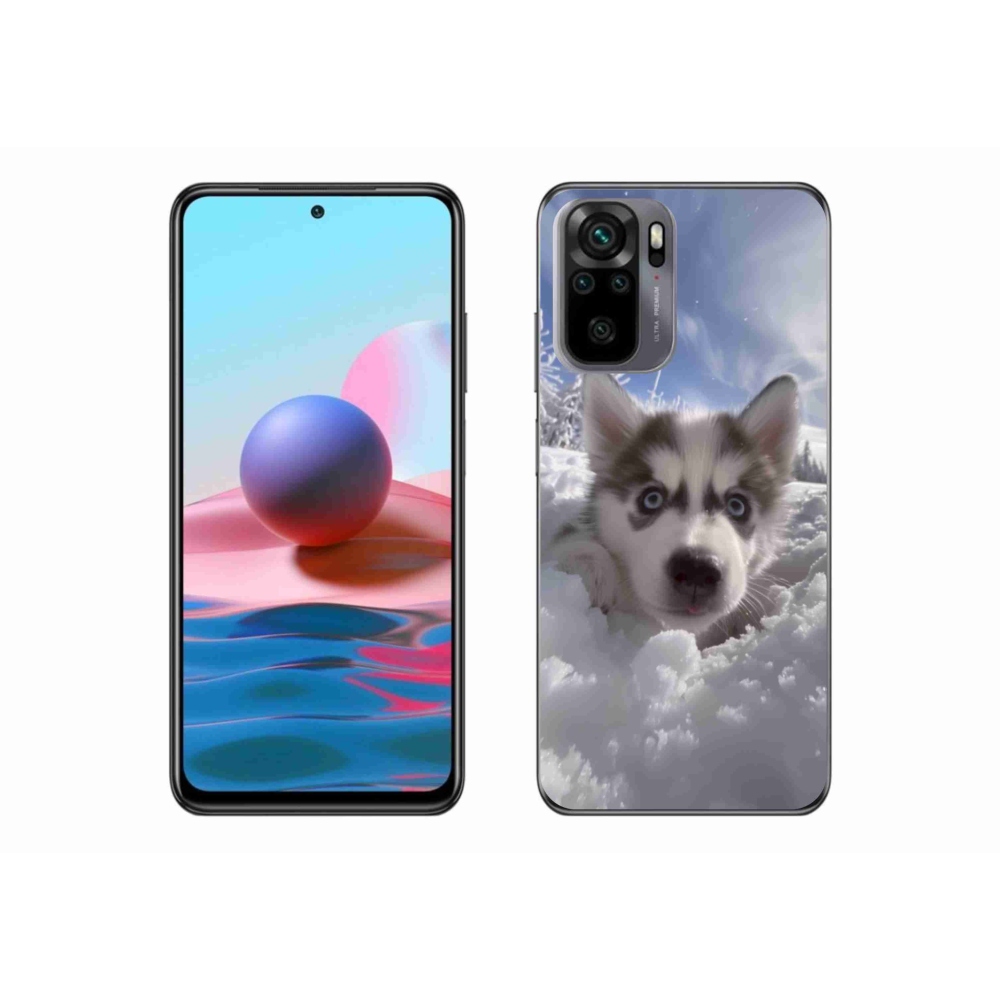 Gélový kryt mmCase na Xiaomi Poco M5s - husky v snehu