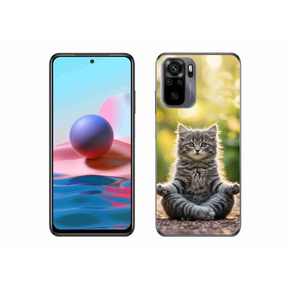 Gélový kryt mmCase na Xiaomi Poco M5s - meditujúce mačiatko