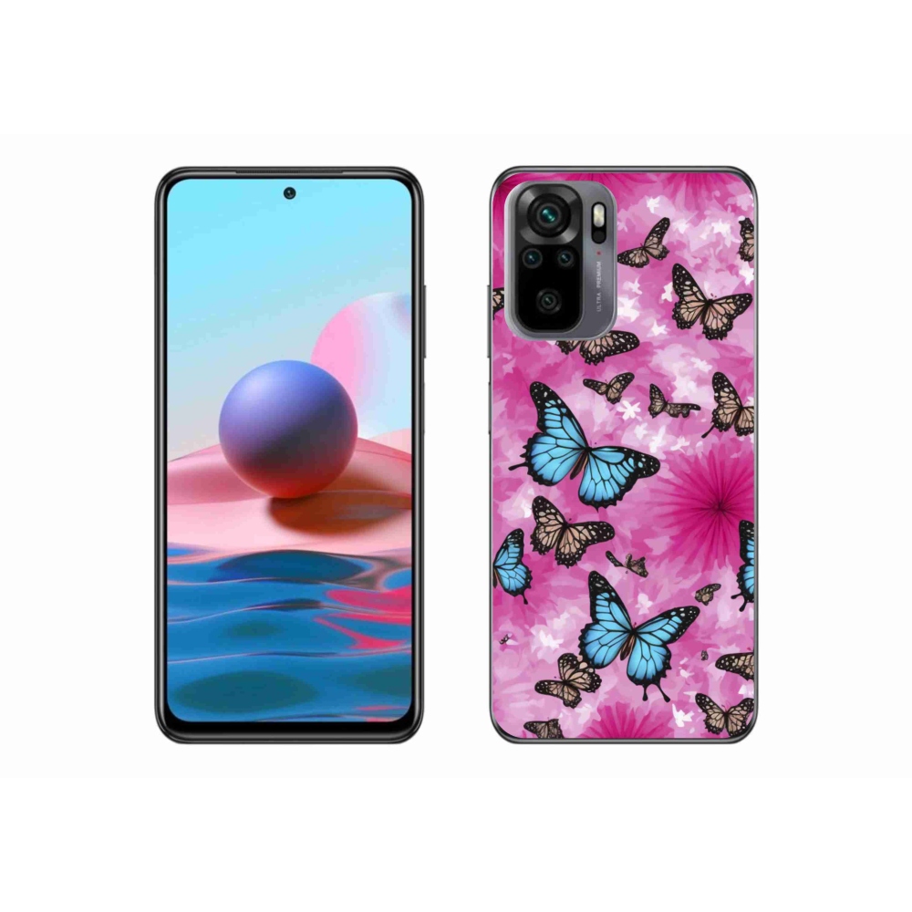 Gélový kryt mmCase na Xiaomi Poco M5s - motýlia záhrada