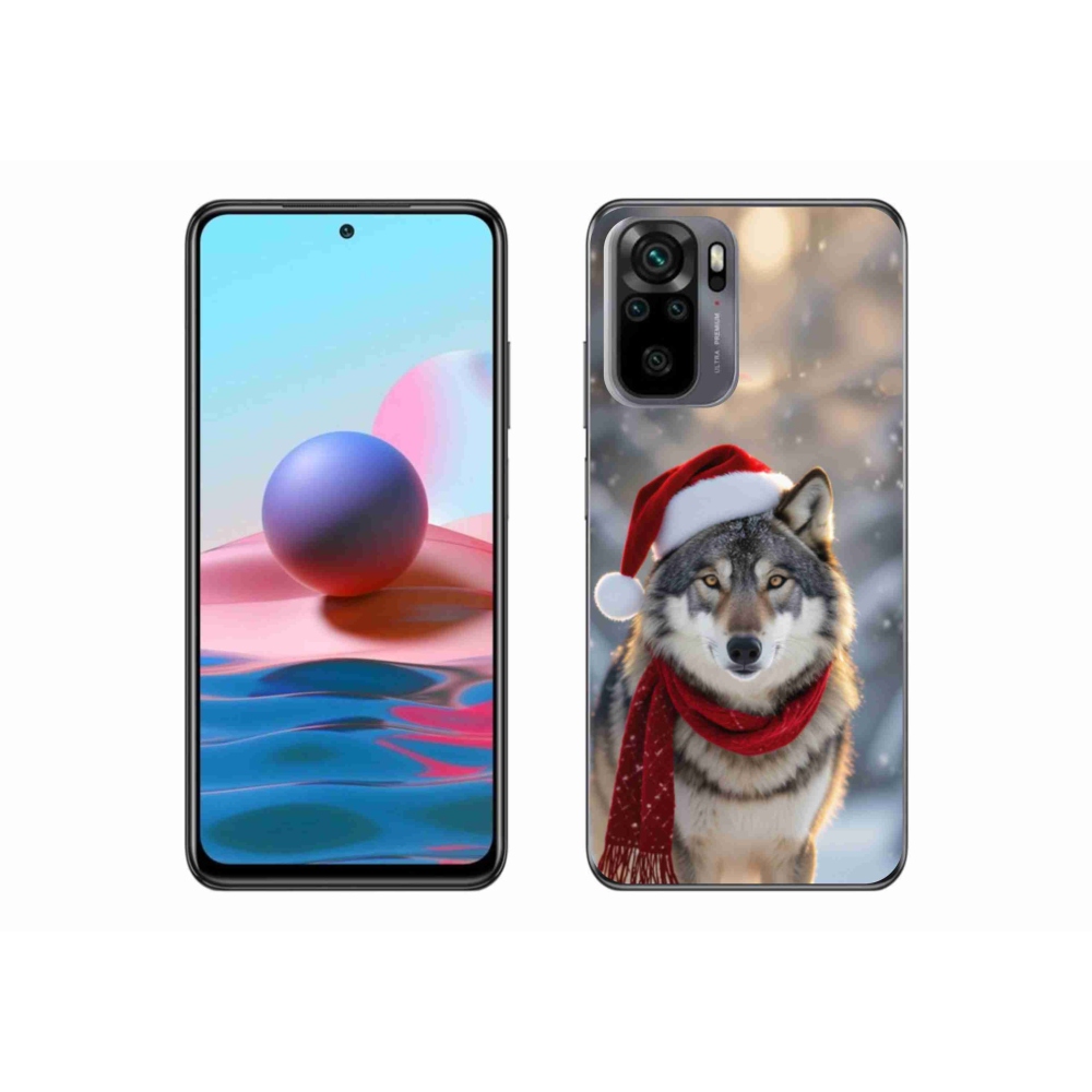 Gélový kryt mmCase na Xiaomi Poco M5s - vianočný vlk