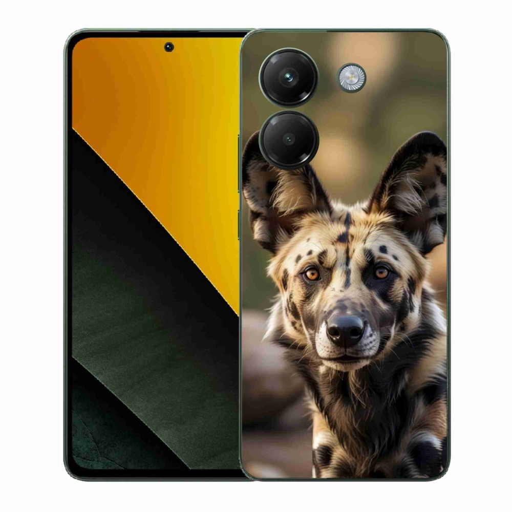 Gélový kryt mmCase na Xiaomi Poco M7 Pro 5G - africký divoký pes