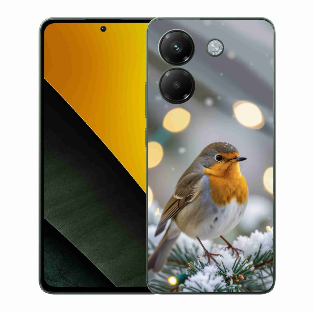 Gélový kryt mmCase na Xiaomi Poco M7 Pro 5G - červienka v zime