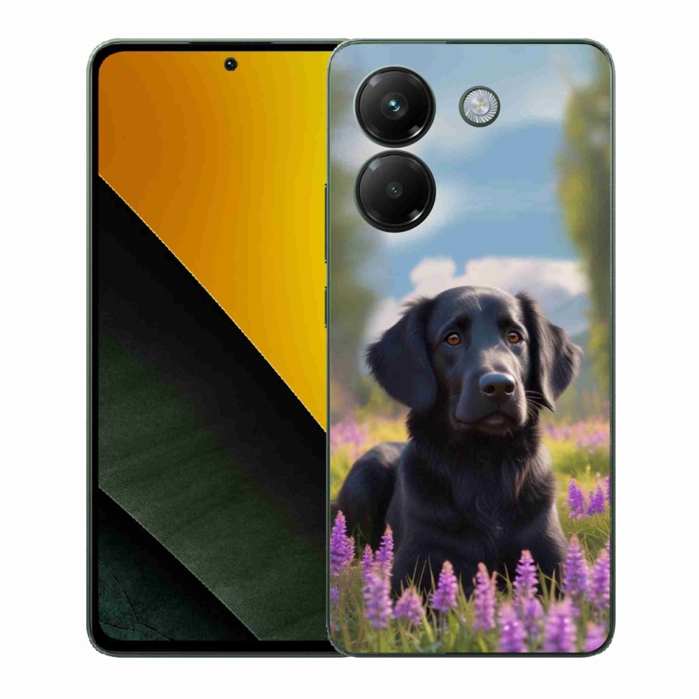 Gélový kryt mmCase na Xiaomi Poco M7 Pro 5G - elegantný čierny retriever