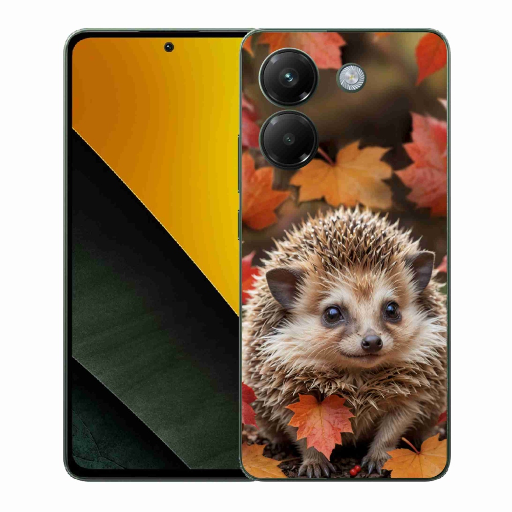 Gélový kryt mmCase na Xiaomi Poco M7 Pro 5G - ježko v lístia