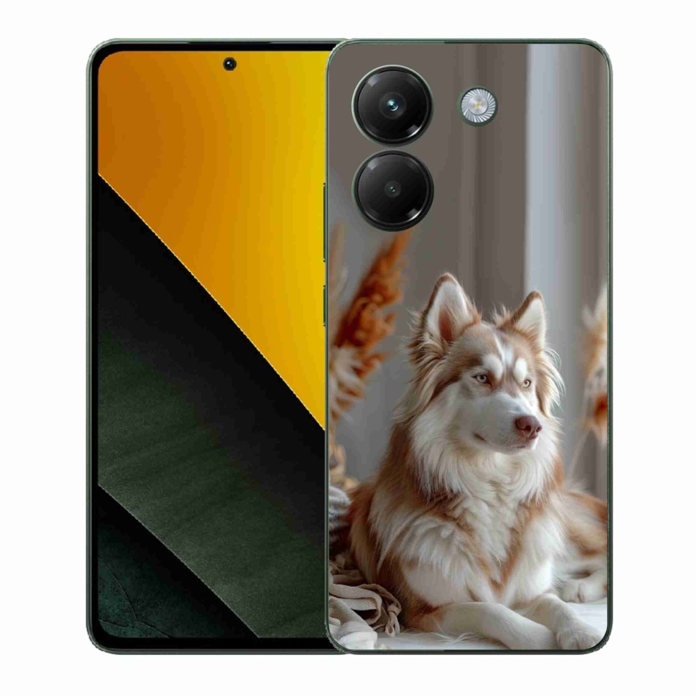 Gélový kryt mmCase na Xiaomi Poco M7 Pro 5G - pokojný sibírsky husky