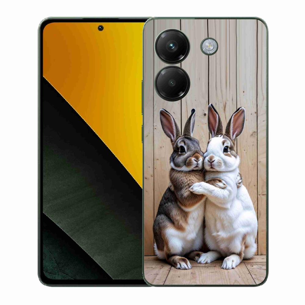 Gélový kryt mmCase na Xiaomi Poco M7 Pro 5G - králičie pár