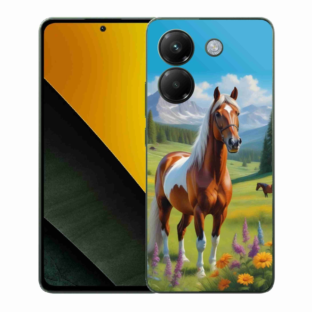 Gélový kryt mmCase na Xiaomi Poco M7 Pro 5G - kôň na lúke