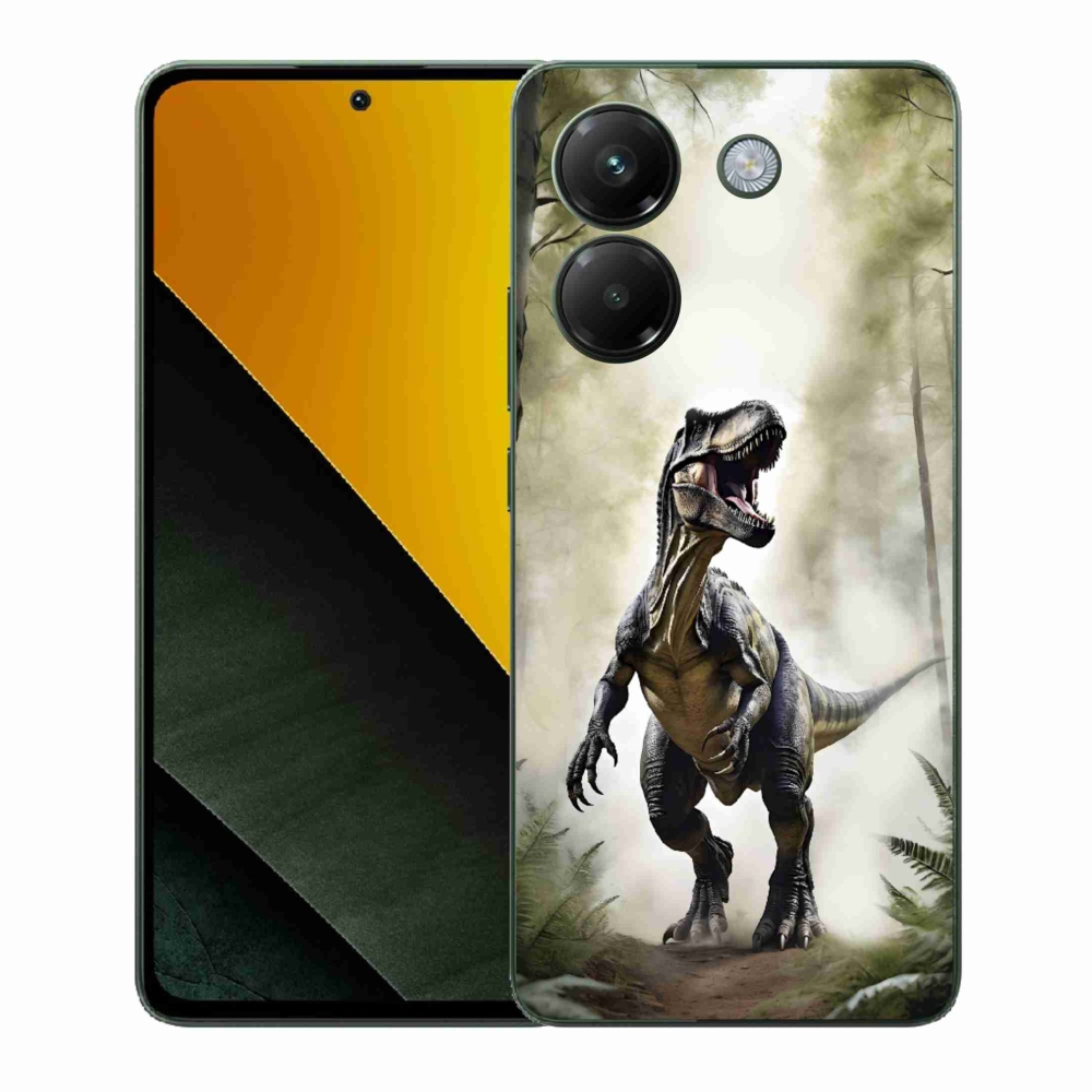 Gélový kryt mmCase na Xiaomi Poco M7 Pro 5G - naštvaný T-Rex