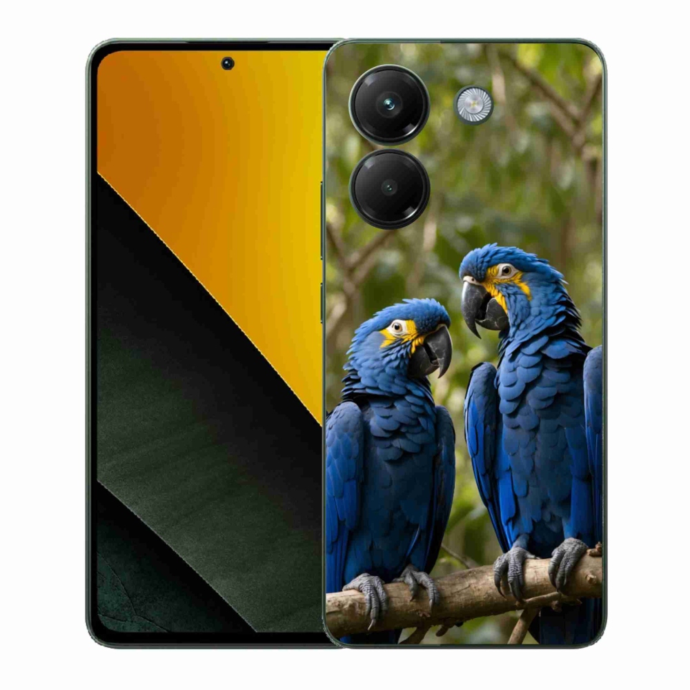Gélový kryt mmCase na Xiaomi Poco M7 Pro 5G - papagájové duo