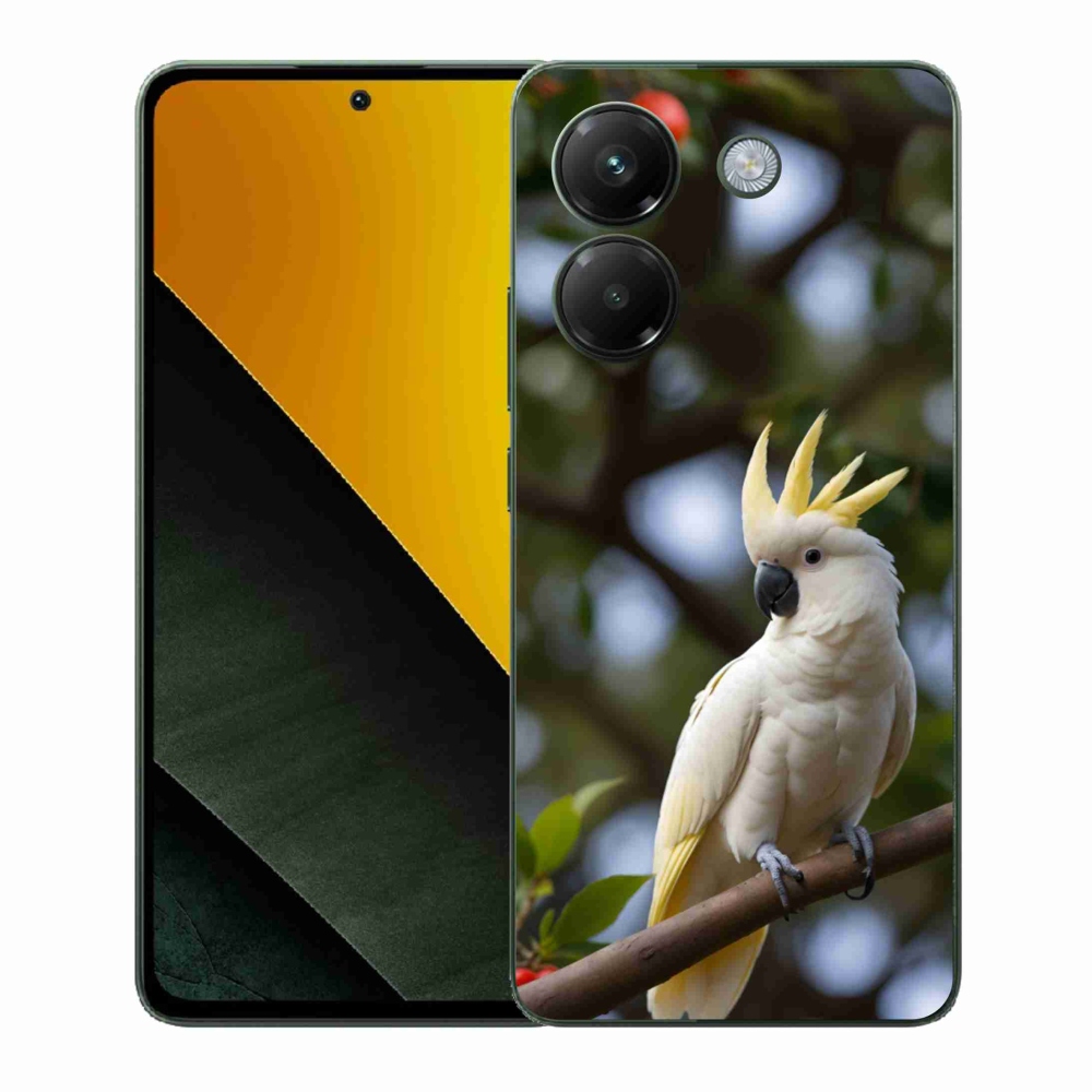 Gélový kryt mmCase na Xiaomi Poco M7 Pro 5G - papagáj kakadu 3