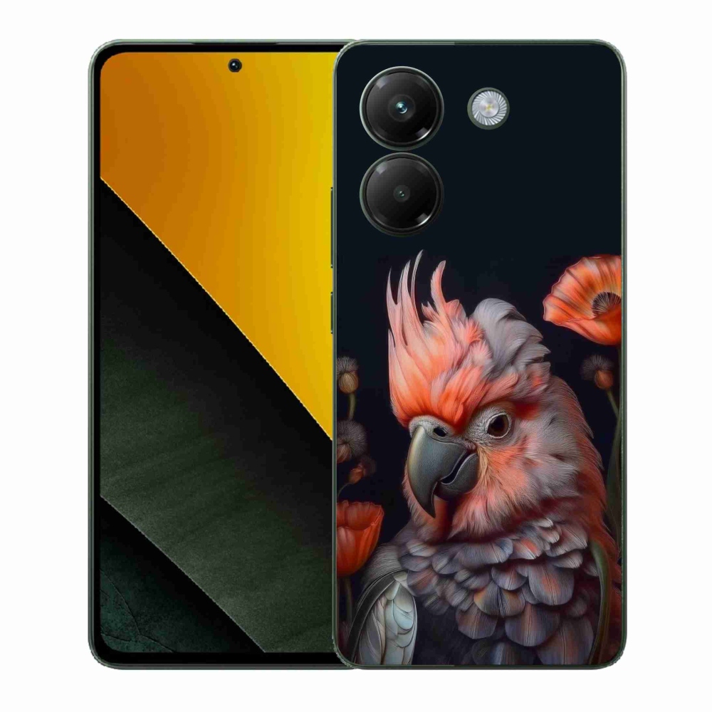 Gélový kryt mmCase na Xiaomi Poco M7 Pro 5G - papagáj kakadu vo farbách
