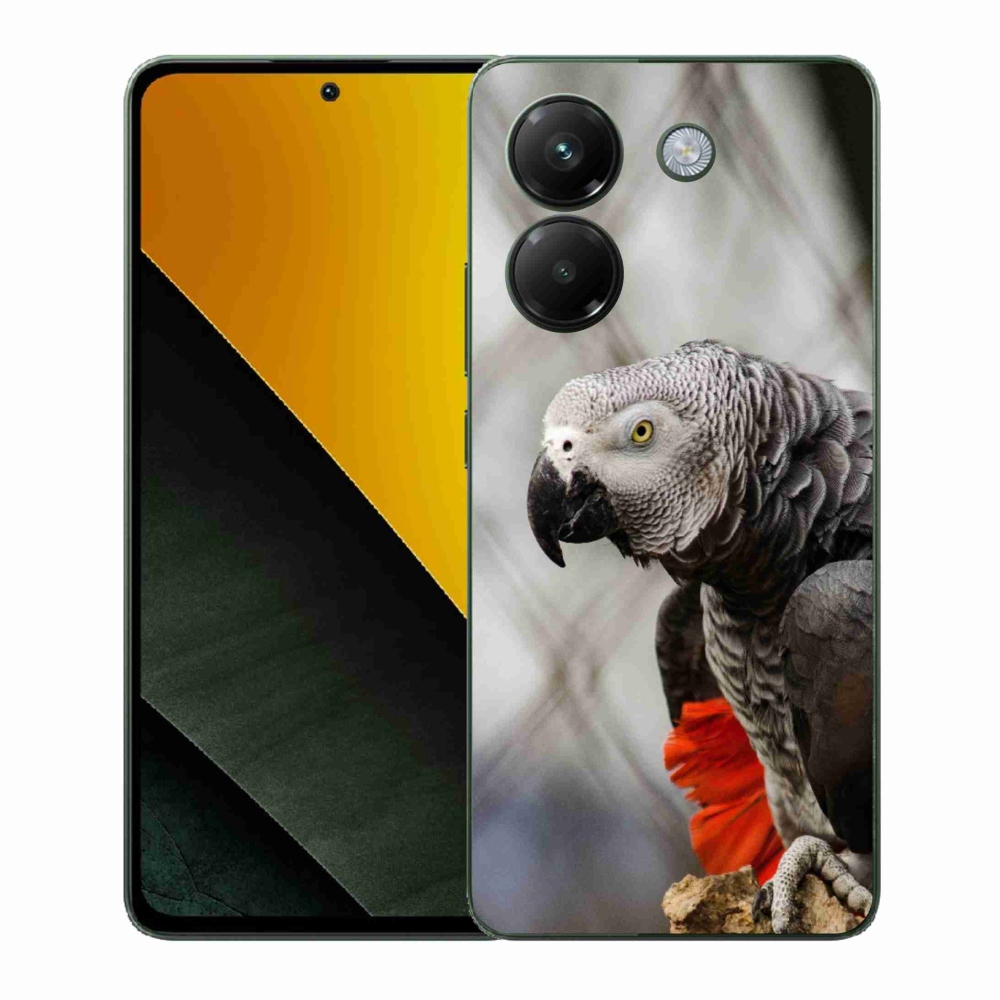 Gélový kryt mmCase na Xiaomi Poco M7 Pro 5G - papagáj žako 3