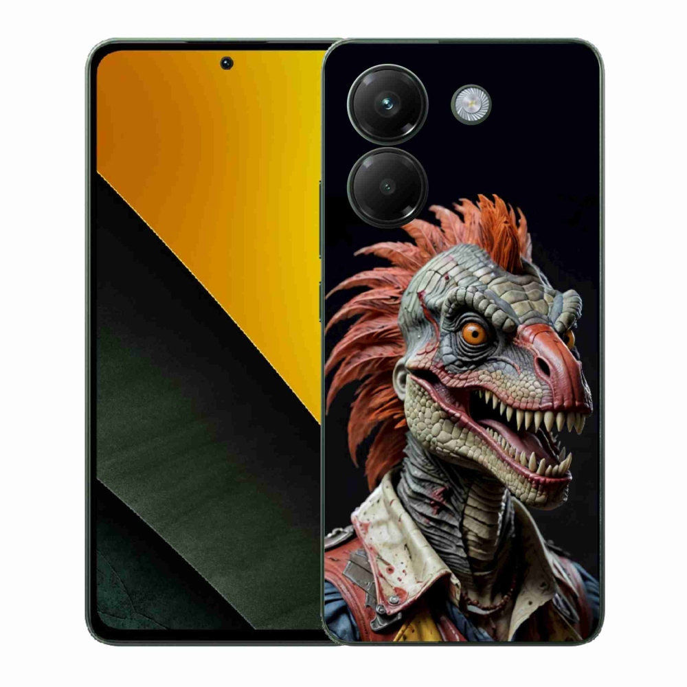 Gélový kryt mmCase na Xiaomi Poco M7 Pro 5G - punk dinosaurus