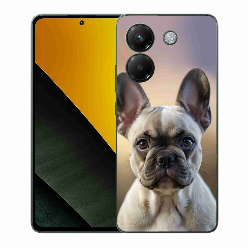 Gélový kryt mmCase na Xiaomi Poco M7 Pro 5G - roztomilý francúzsky buldoček