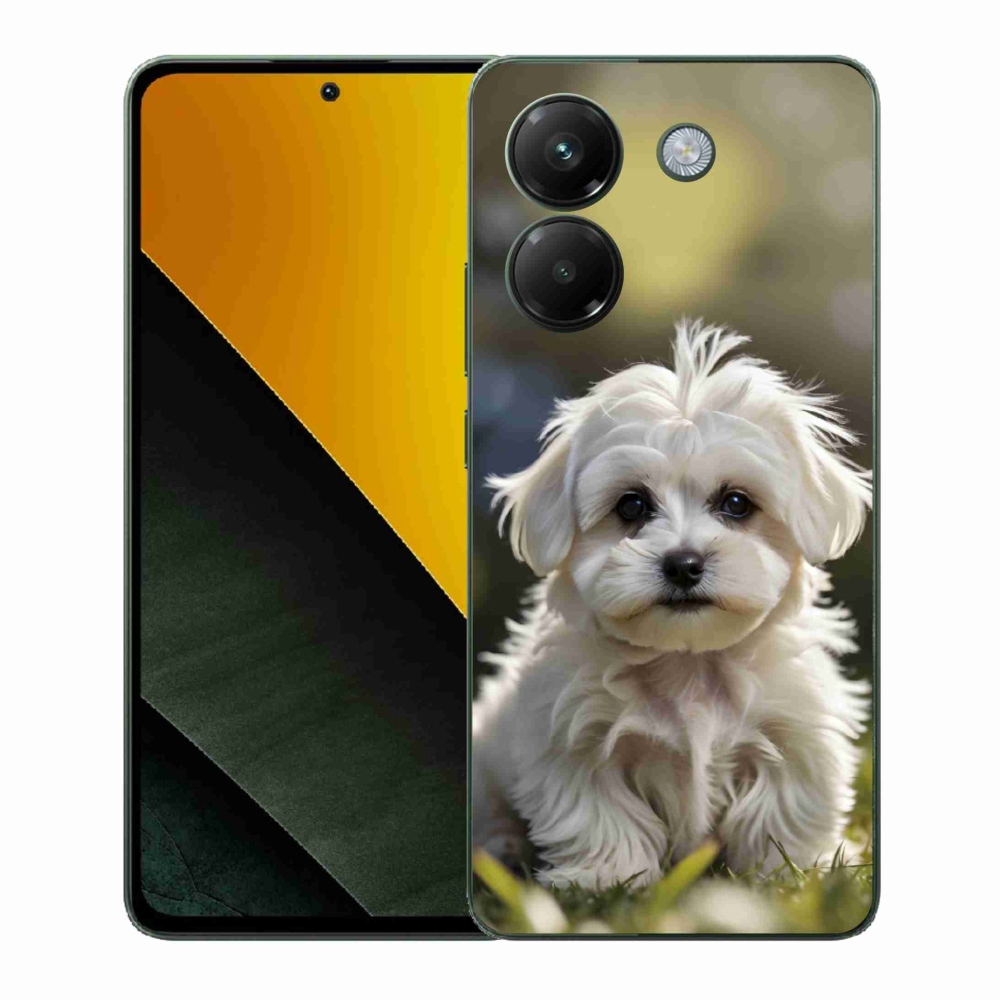 Gélový kryt mmCase na Xiaomi Poco M7 Pro 5G - roztomilý maltézsky psík