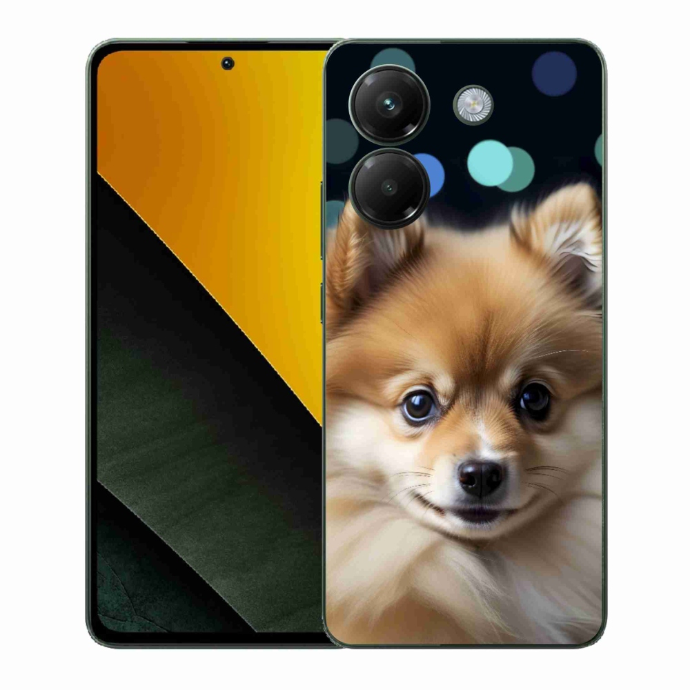 Gélový kryt mmCase na Xiaomi Poco M7 Pro 5G - roztomilý pomeranian