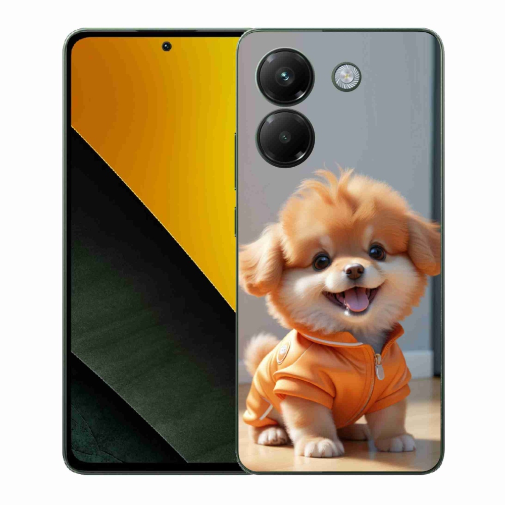 Gélový kryt mmCase na Xiaomi Poco M7 Pro 5G - roztomilý pomeranian v mikine