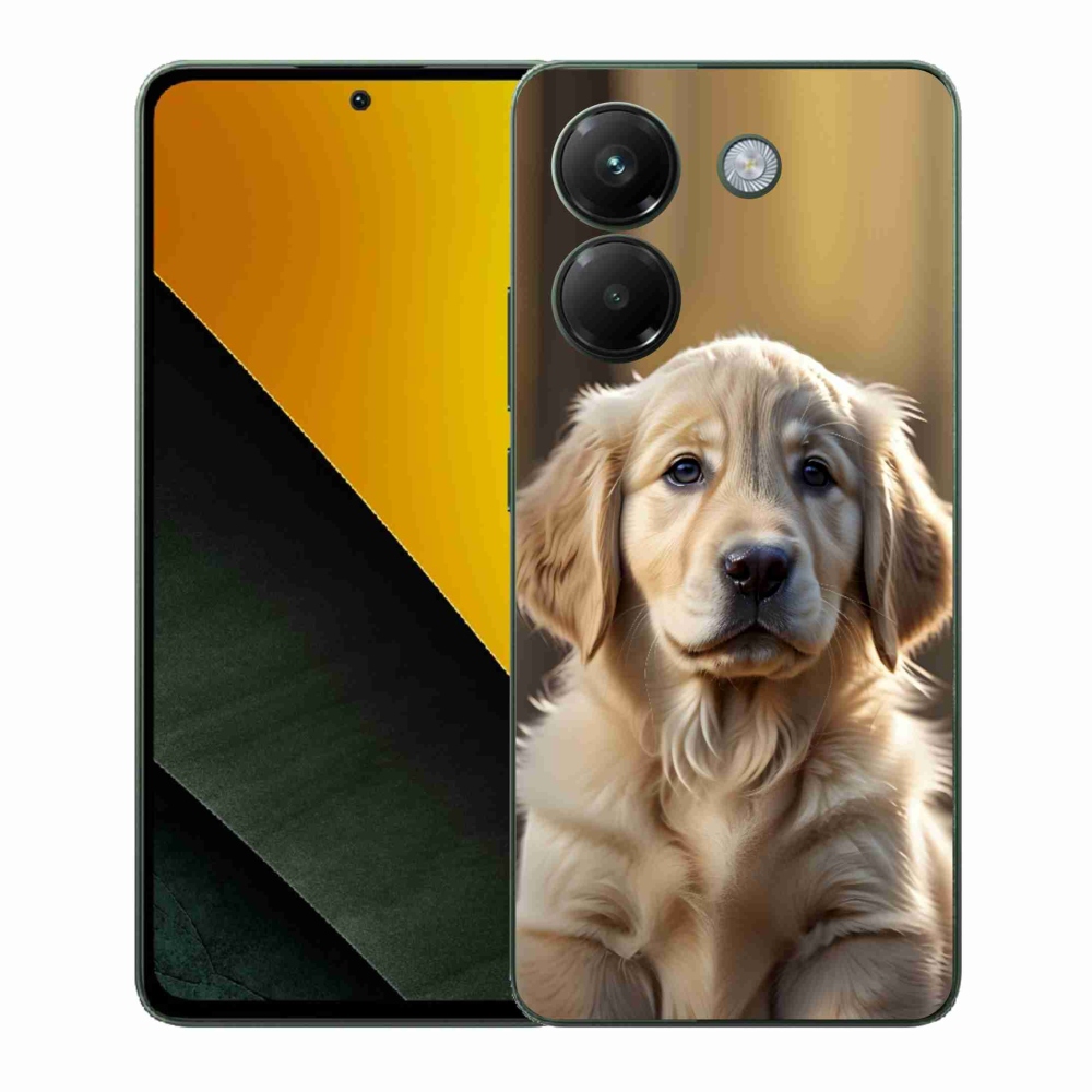 Gélový kryt mmCase na Xiaomi Poco M7 Pro 5G - roztomilý zlatý retriever