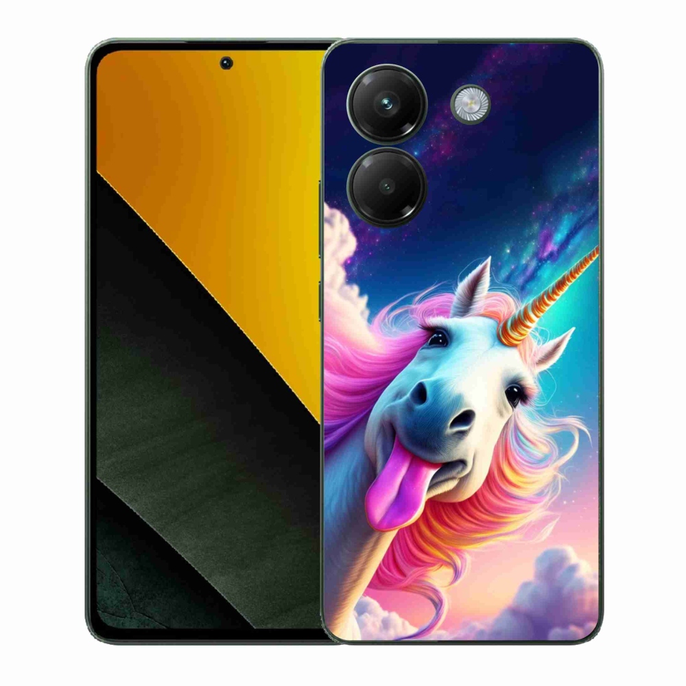 Gélový kryt mmCase na Xiaomi Poco M7 Pro 5G - šialený jednorožec