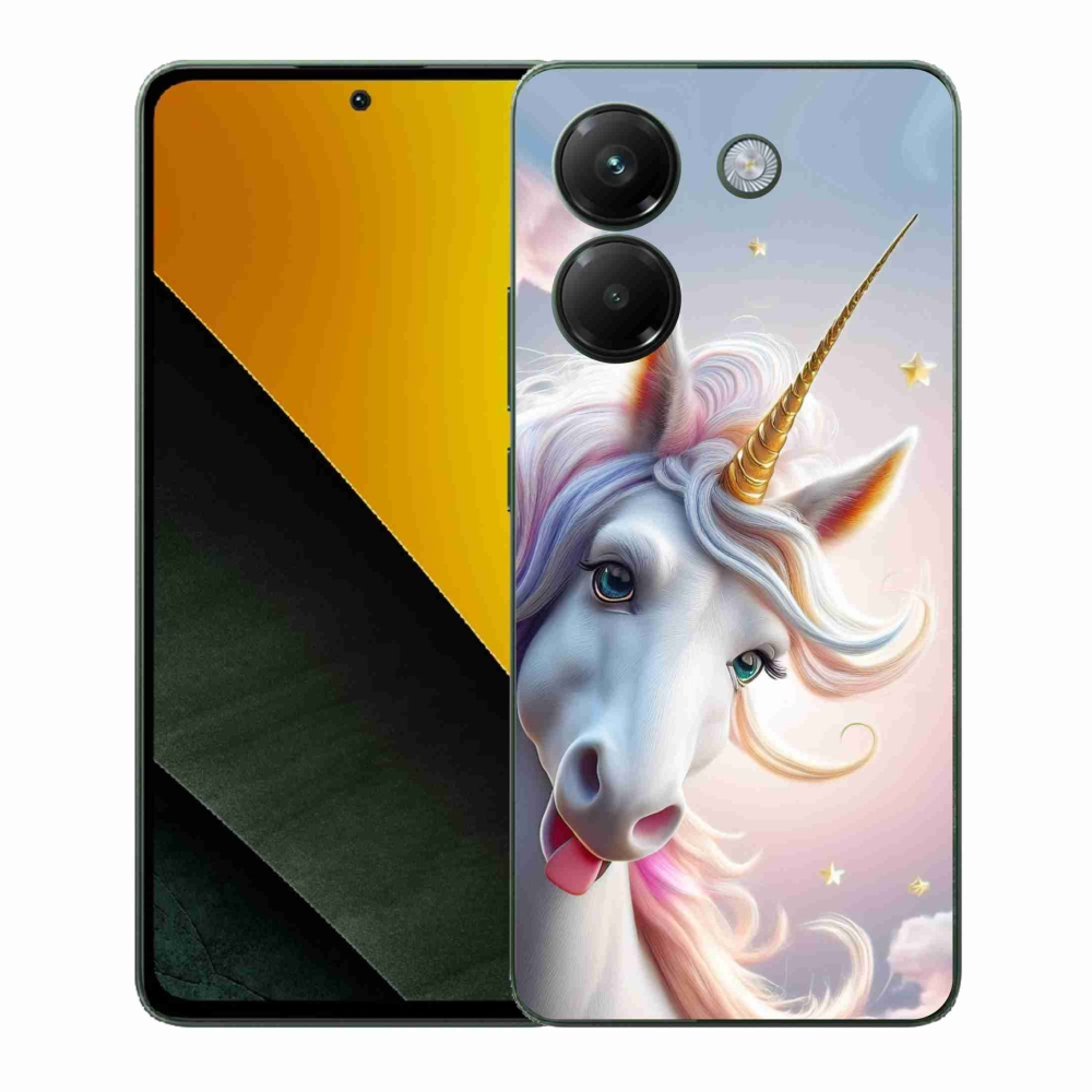 Gélový kryt mmCase na Xiaomi Poco M7 Pro 5G - veselý jednorožec