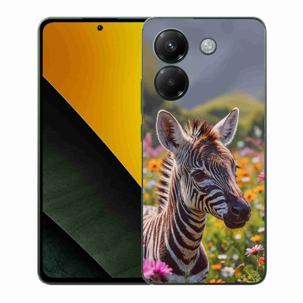 Gélový kryt mmCase na Xiaomi Poco M7 Pro 5G - zebra na lúke