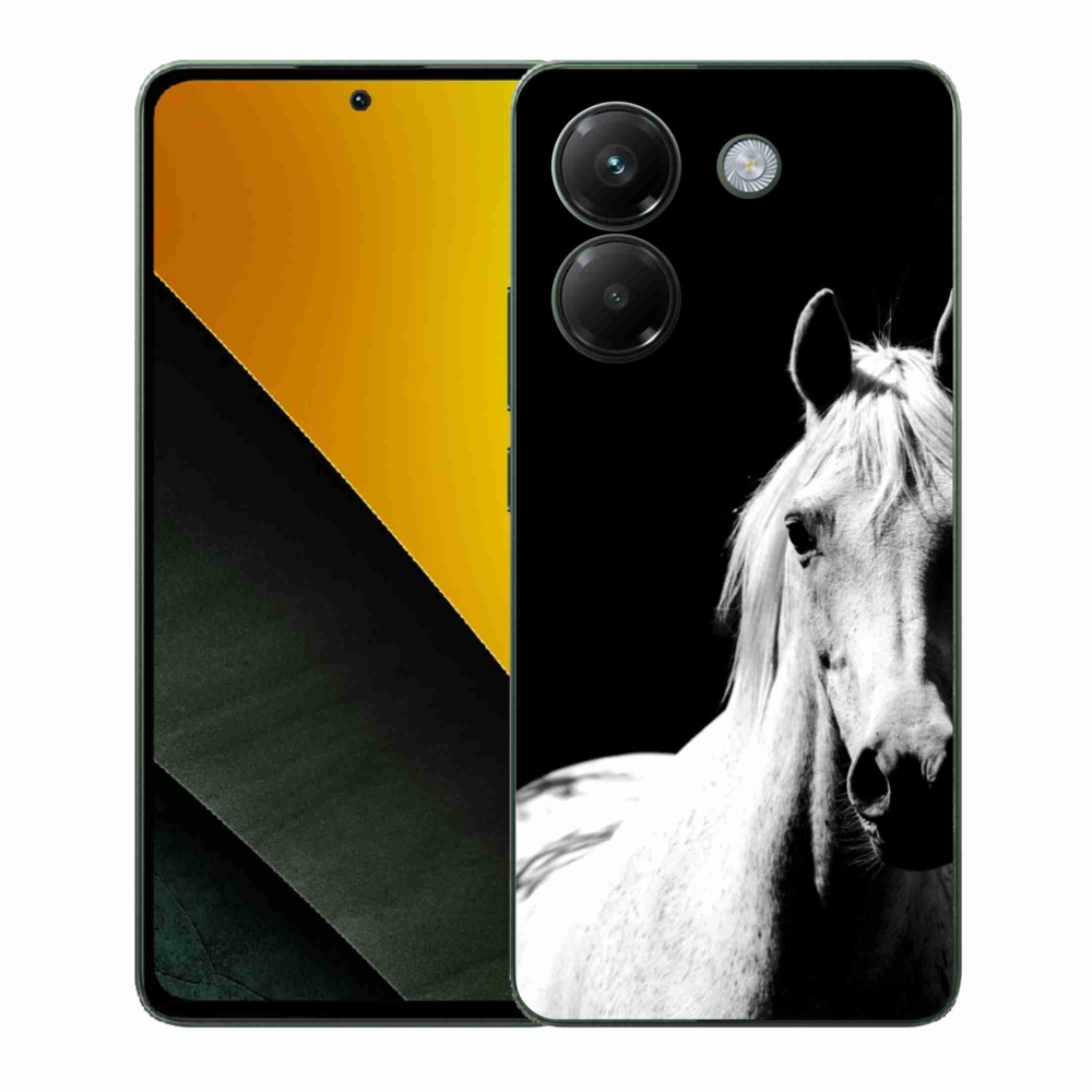 Gélový kryt mmCase na Xiaomi Poco M7 Pro - biely kôň 5