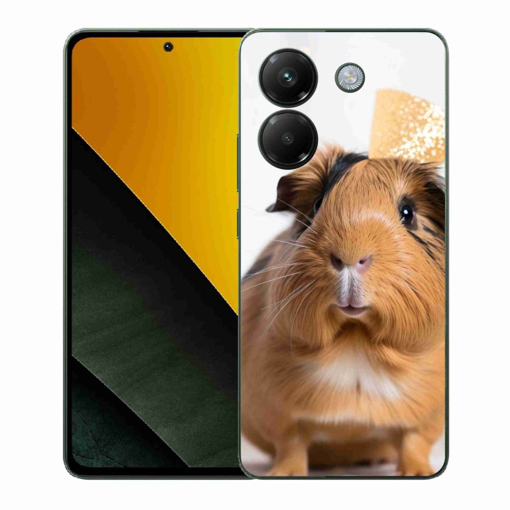 Gélový kryt mmCase na Xiaomi Poco M7 Pro - hnedé morča