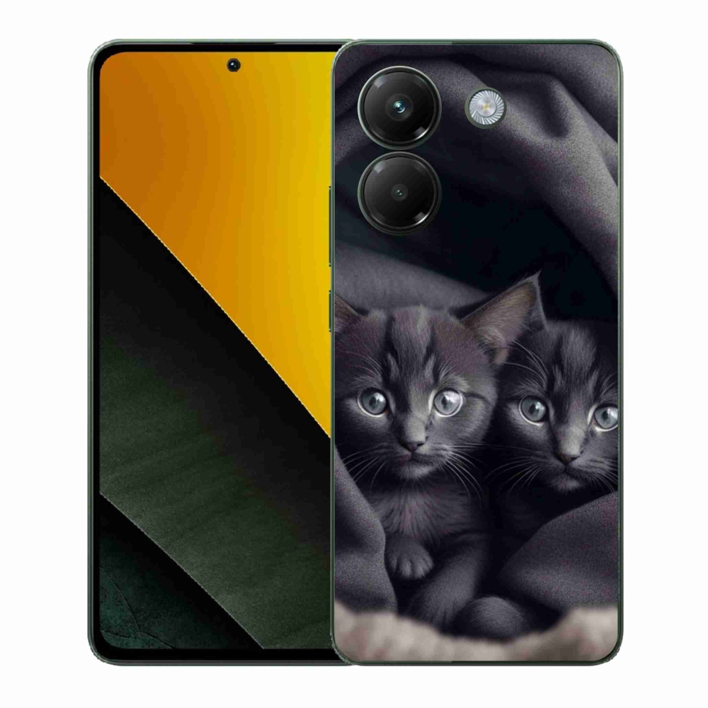 Gélový kryt mmCase na Xiaomi Poco M7 Pro - mačacie duo