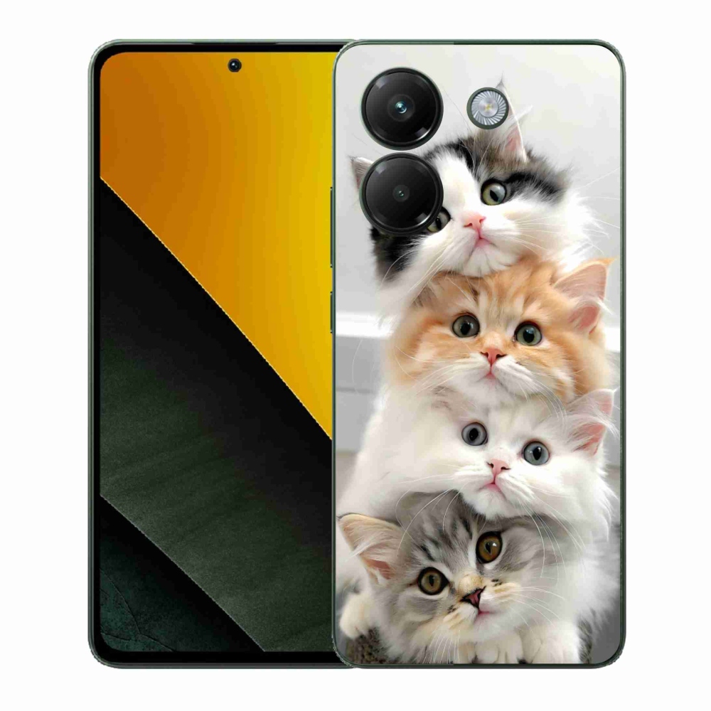 Gélový kryt mmCase na Xiaomi Poco M7 Pro - mačacia partia