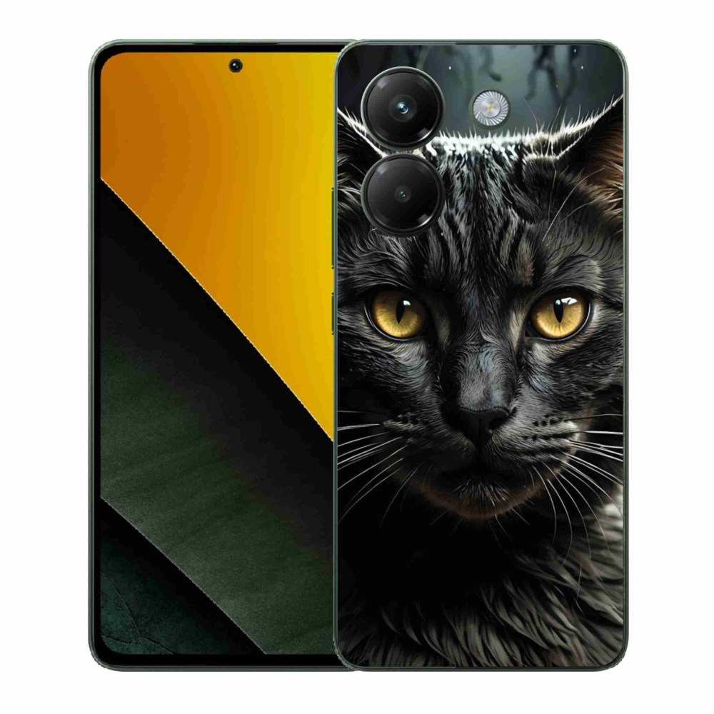 Gélový kryt mmCase na Xiaomi Poco M7 Pro - mačacie pohľad 3