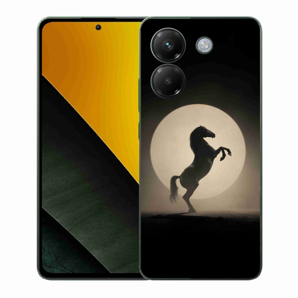 Gélový kryt mmCase na Xiaomi Poco M7 Pro - kôň v siluete