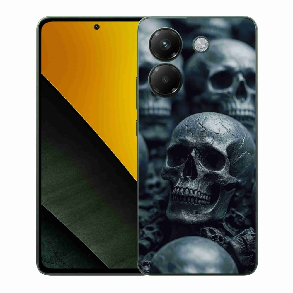 Gélový kryt mmCase na Xiaomi Poco M7 Pro - lebka 2