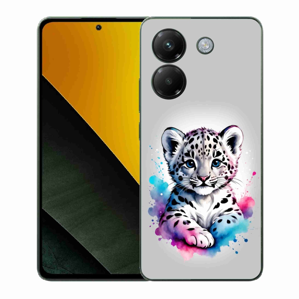 Gélový kryt mmCase na Xiaomi Poco M7 Pro - leopardie mláďa