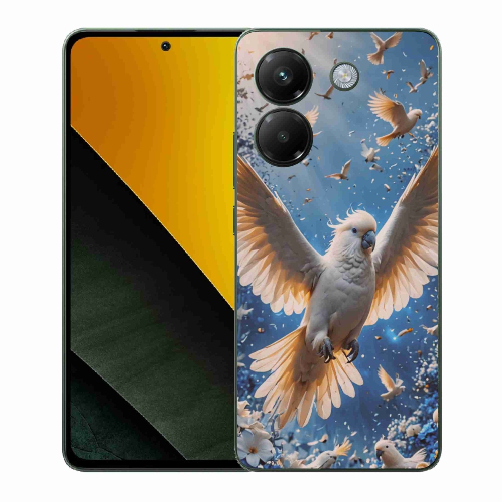 Gélový kryt mmCase na Xiaomi Poco M7 Pro - papagáj kakadu