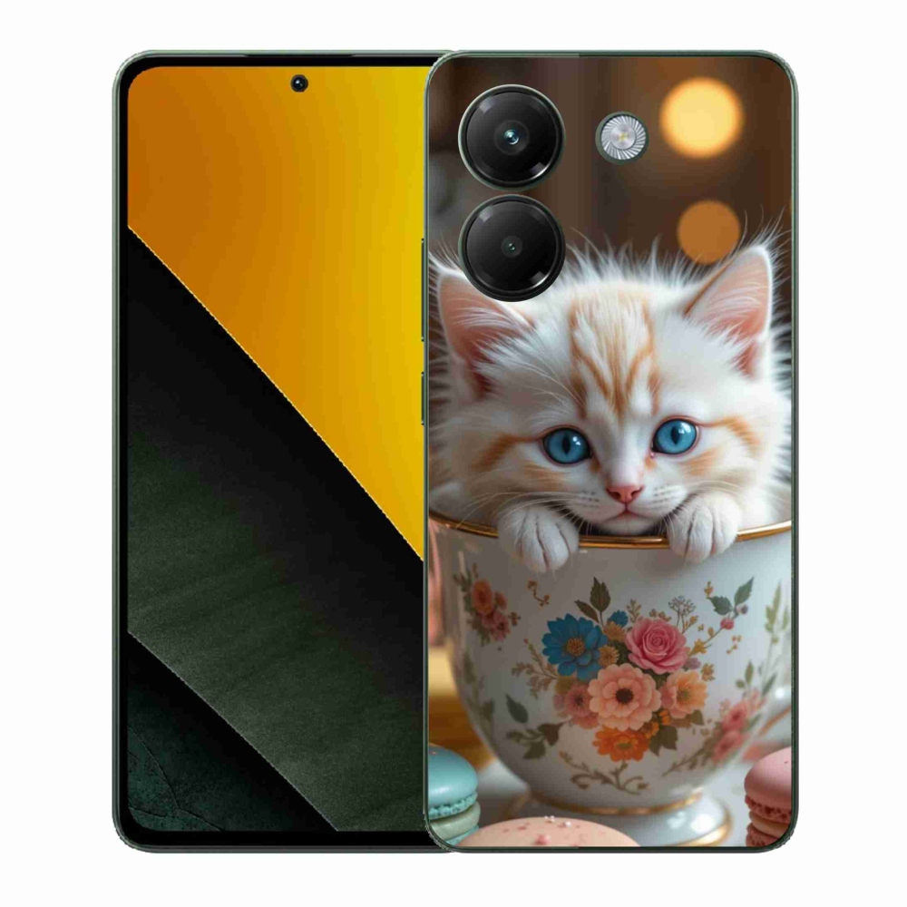 Gélový kryt mmCase na Xiaomi Poco M7 Pro - roztomilé mačiatko 6