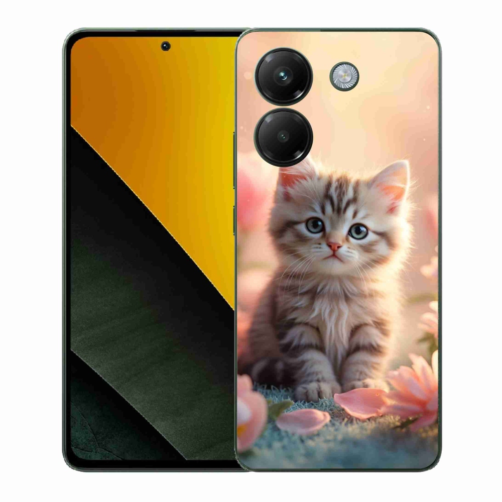 Gélový kryt mmCase na Xiaomi Poco M7 Pro - roztomilé mačiatko 8