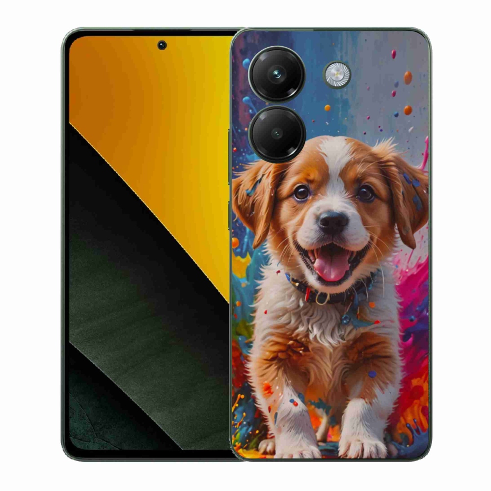 Gélový kryt mmCase na Xiaomi Poco M7 Pro - roztomilé šteňa 3