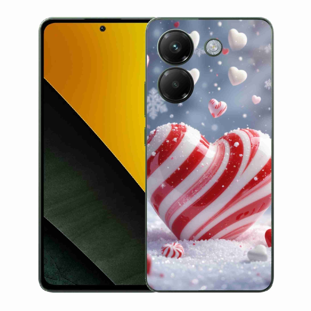 Gélový kryt mmCase na Xiaomi Poco M7 Pro - sladké srdce